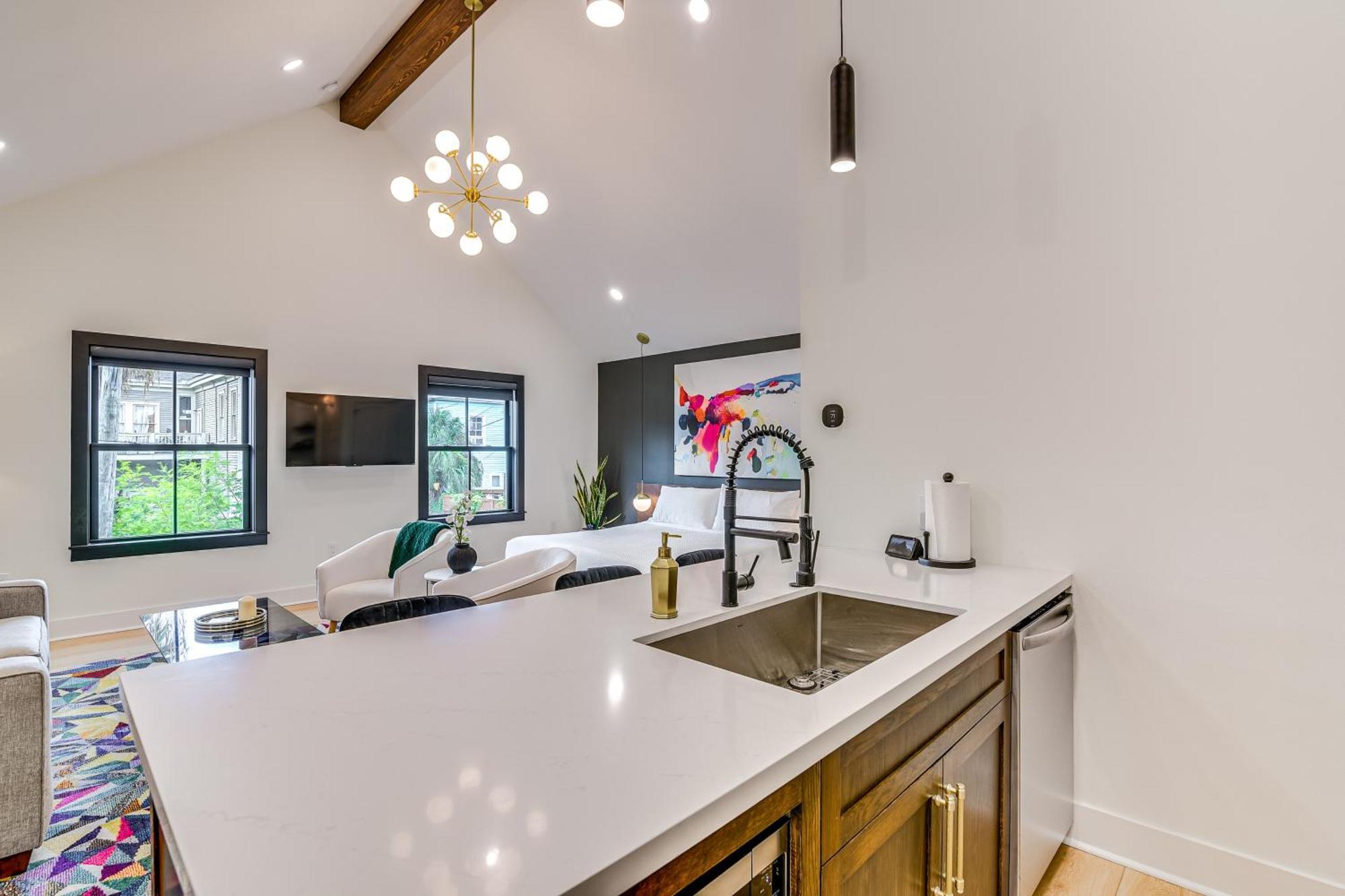 Chic Galveston Studio Walk To Shops And Restaurants Exterior foto